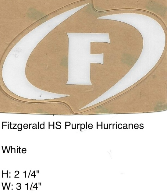 Fitzgerald Purple Hurricanes HS (GA) white Hurricane F